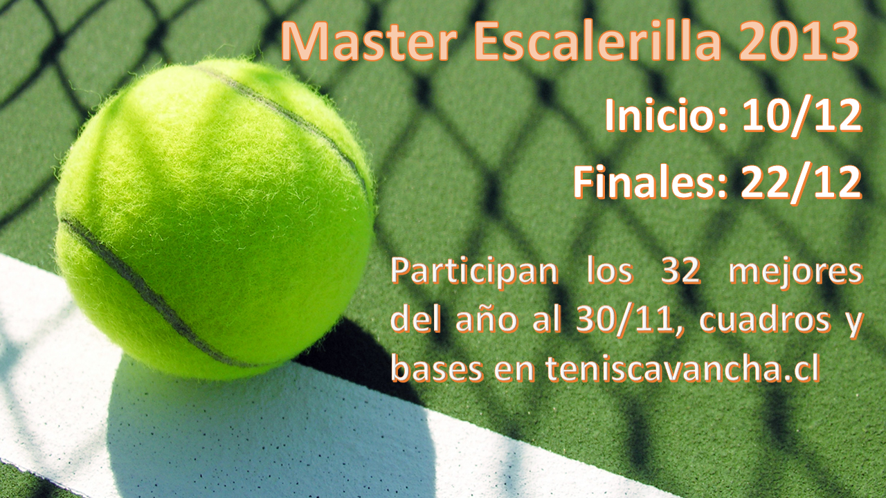 Tenis Master Escalerilla 2013