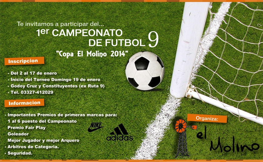 Futbol Copa El Molino 2014