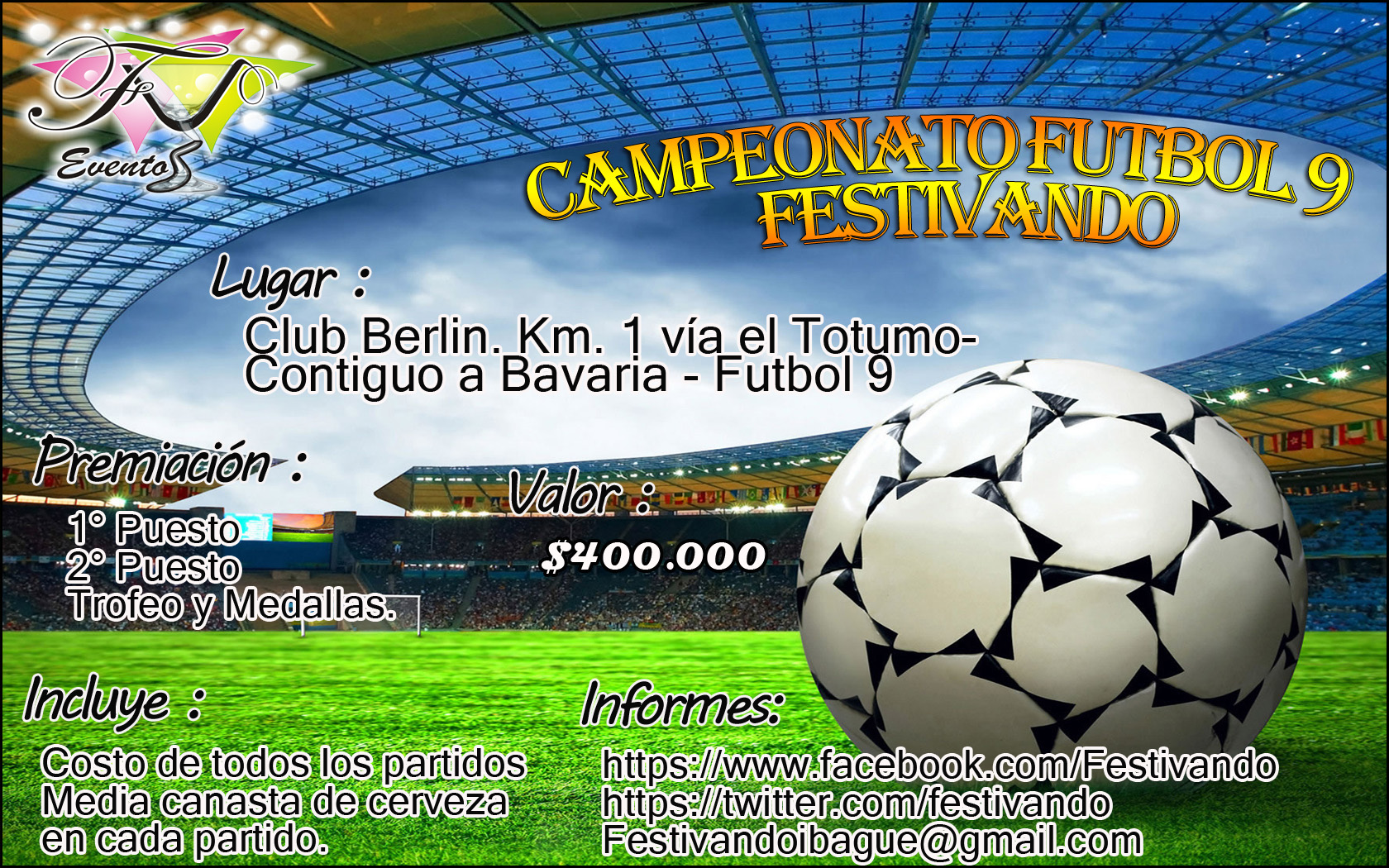 Futbol Campeonato Festivando 2014