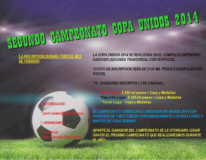 Futbol Copa Unidos 2014