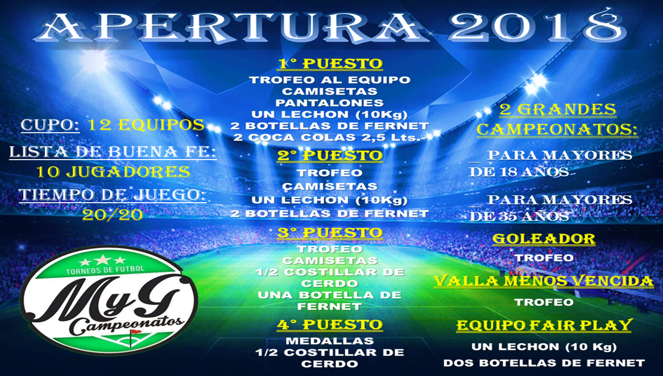 Futbol Apertura 2018