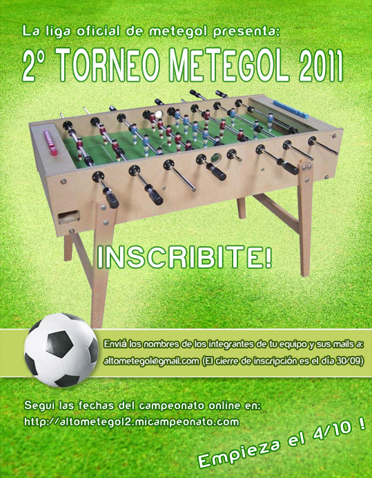 logo de 2do Torneo Alto Metegol